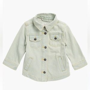 Urban Republic Baby '80s Whitewash Denim Shirt Jean Jacket 24 MOS NWT